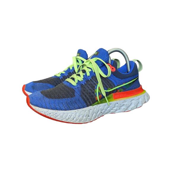Nike React Infinity Run Flyknit 2 Sneakers Running Shoes KA CZ3602 Blue Orange main image 5